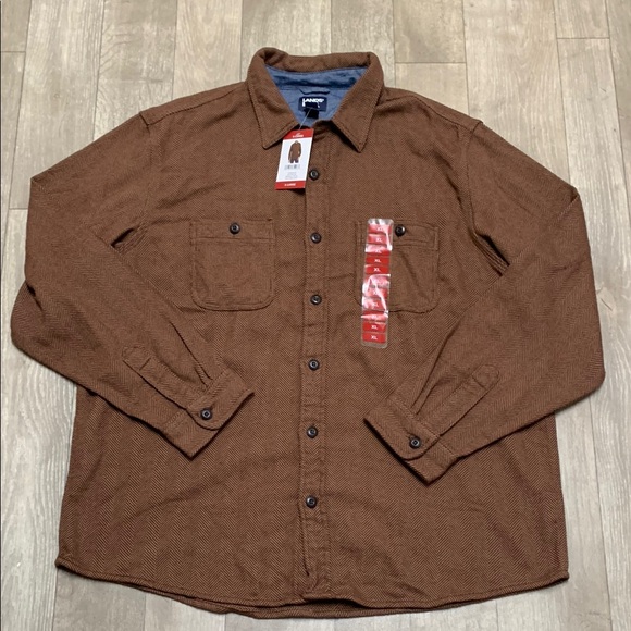 Lands' End Other - Mens NWT Lands’ End Blake Shelton Traditional Fit Work‎ Button Up Flannel Shirt
